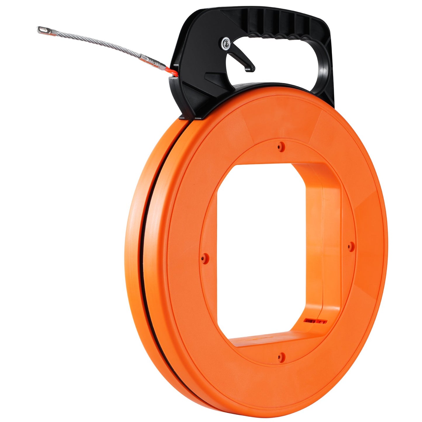 Fish Tape Wire Cable Line Puller 100 ft 1/4 in PET with high plastic case