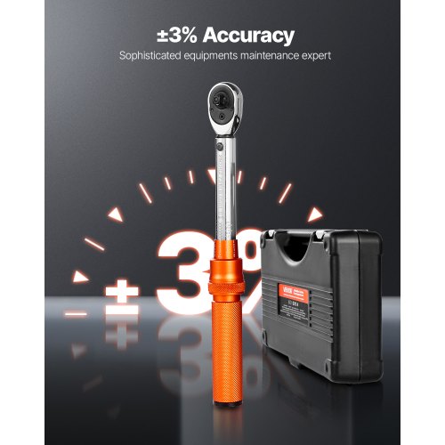 Click Momentnyckelsats 1/4-tums fattning 20-240 lbf-in/2,3-27,1 Nm Orange | EU