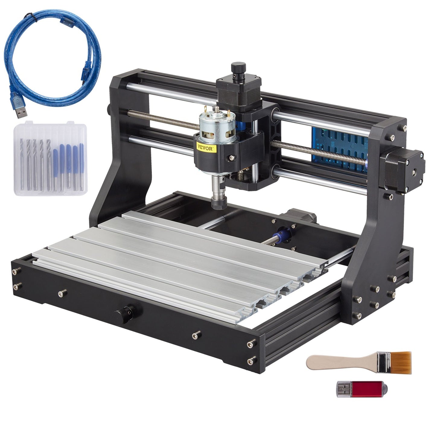 CNC 3018 Pro 300×180×45 mm CNC Machine GRBL Control Mini Engraver with Offline Controller 3 Axis Engraving Machine for Carving Milling Plastic Acrylic PVC Wood