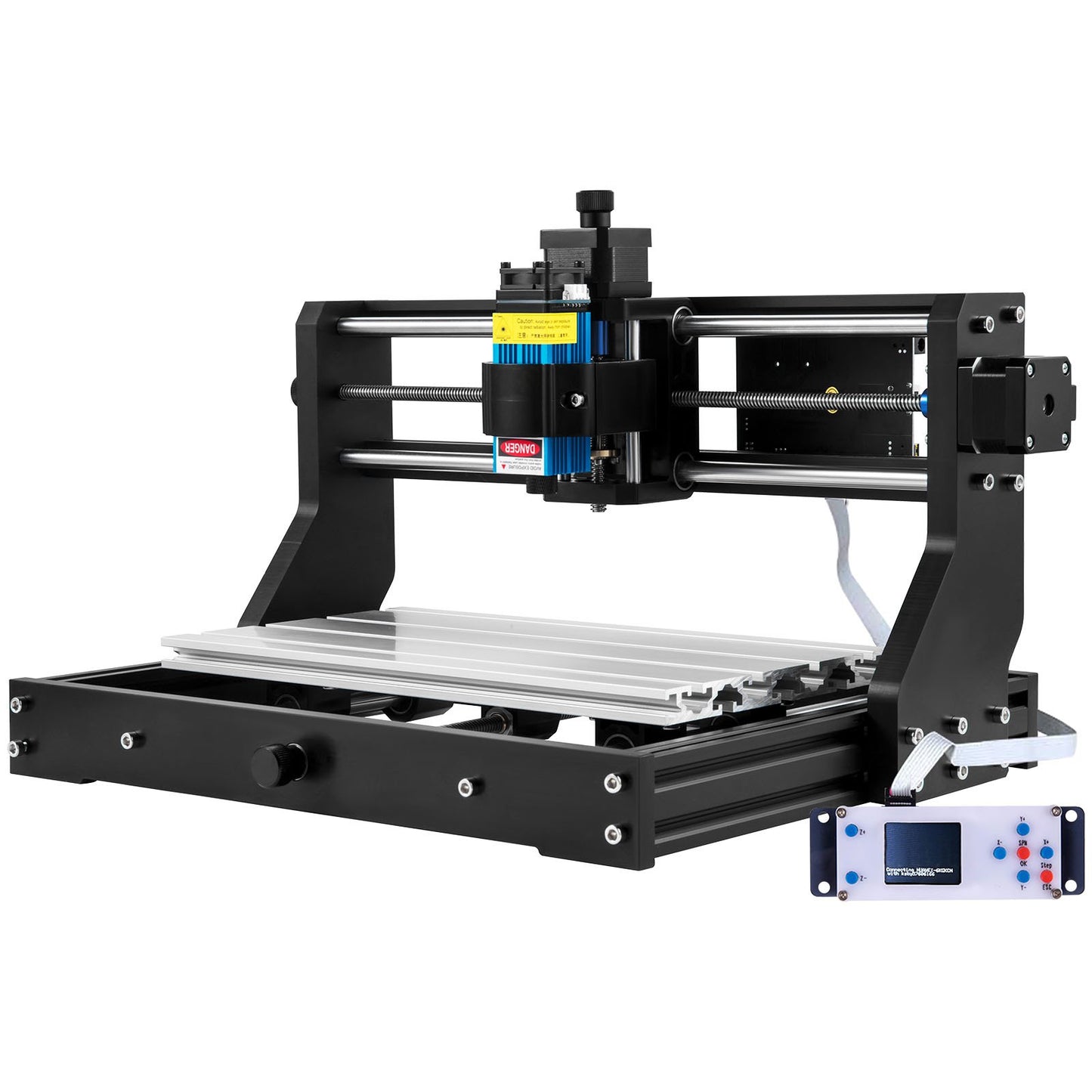 Cnc 3018 Pro 15W Cnc 3018 300×180×45mm Cnc Machine GRBL Control Mini Laser Engraver Med Offline Controller 3-axlig lasergraveringsmaskin för snidning Fräsning Plast Akryl PVC Trä
