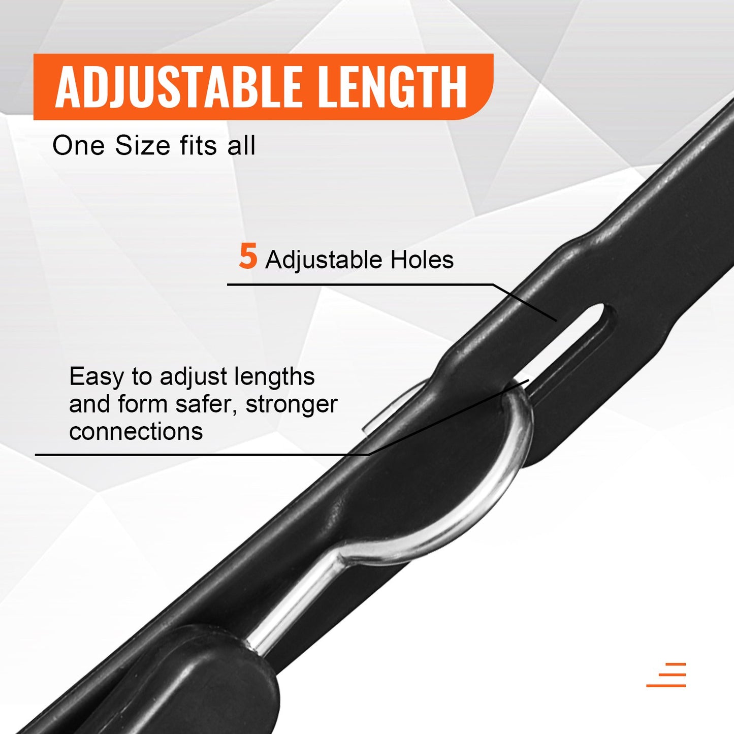 4 pcs Flat Bungee Cord Set 20 mm Heavy Duty Bungee Straps with S-Hook 40