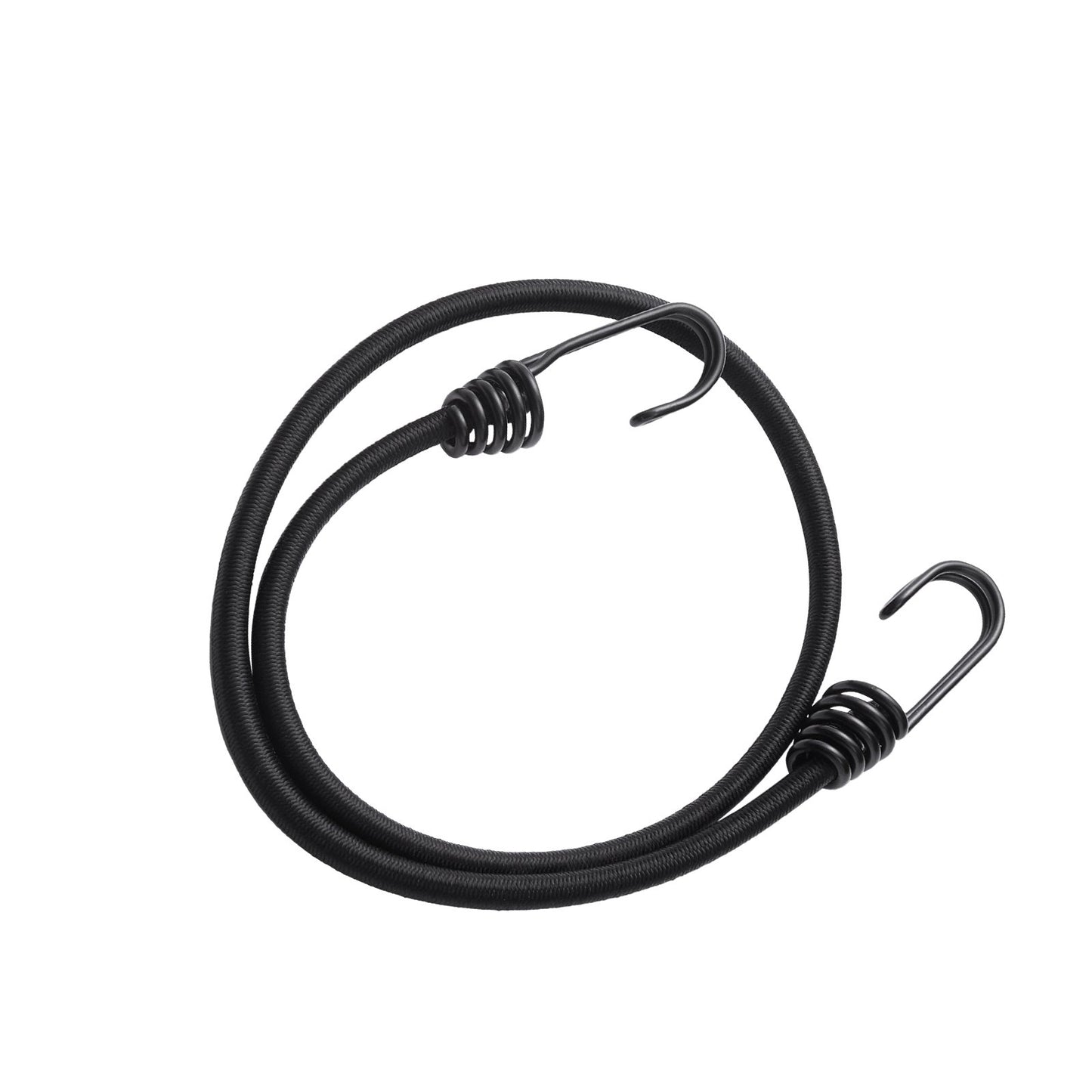 12 st Bungee Linor med Krokar 32 I Heavy Duty Bungee Straps 8 mm Svart