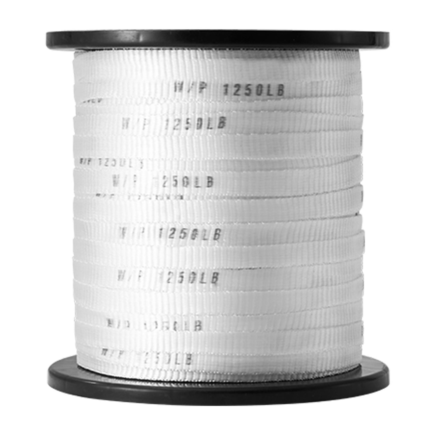 Polyester-Zugband, 1,27 cm x 1334 cm Mule Tape-Flachseil, 1250 lbf Zugkapazität, bedrucktes Stromkabel-Zugband für Verpackung, Gartenarbeit, gewerbliche Elektrik, Verdrahtungsarbeiten, weiß