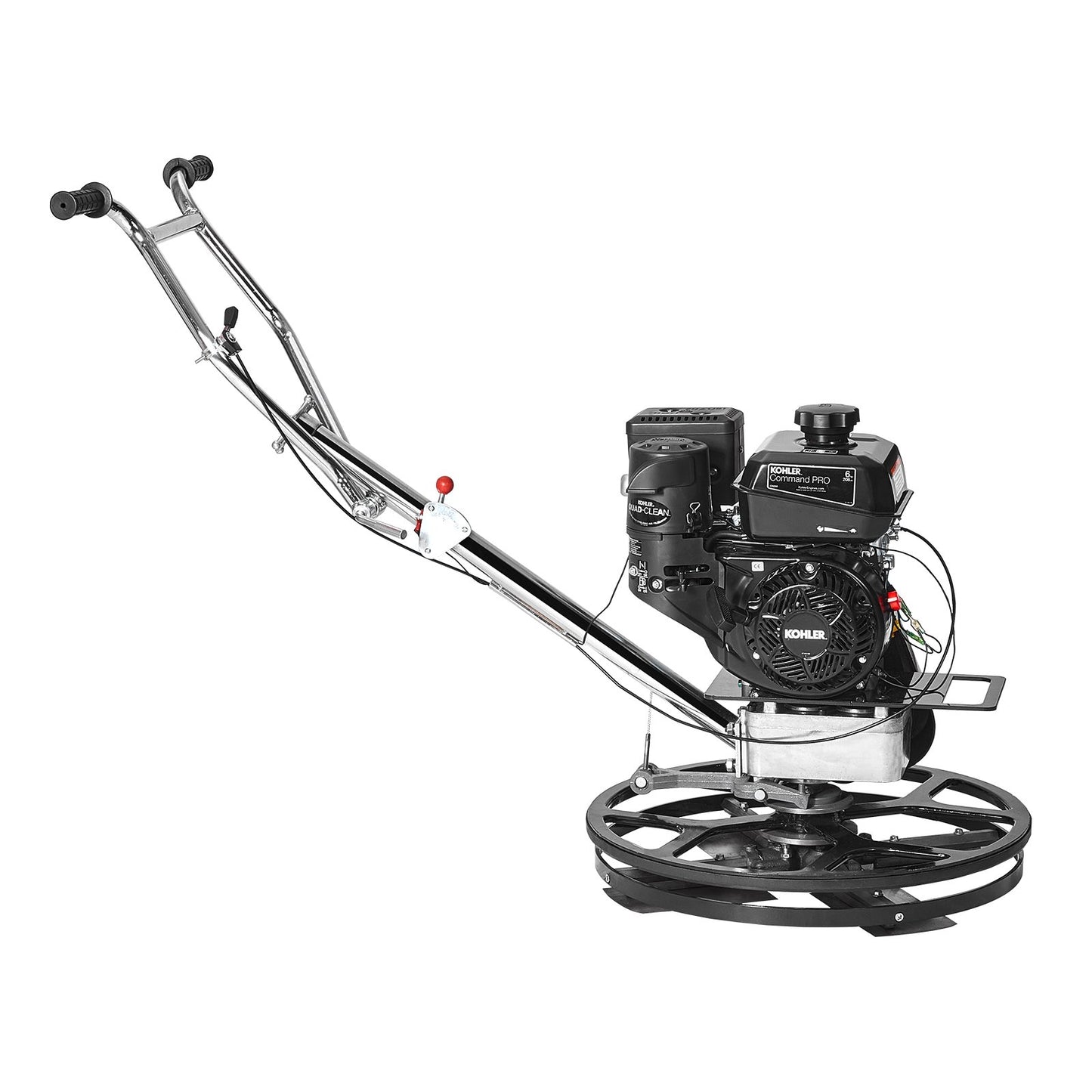 Power Walk-Behind cementglättare 24" 6HP gasdriven med flyttrågblad