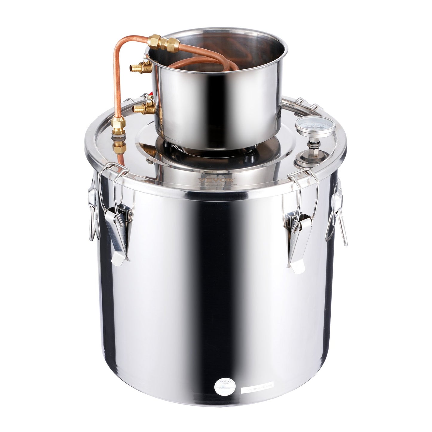 Moonshine Still 8 Gal Water Alcohol Distiller Brewing Kit Stainless Steel