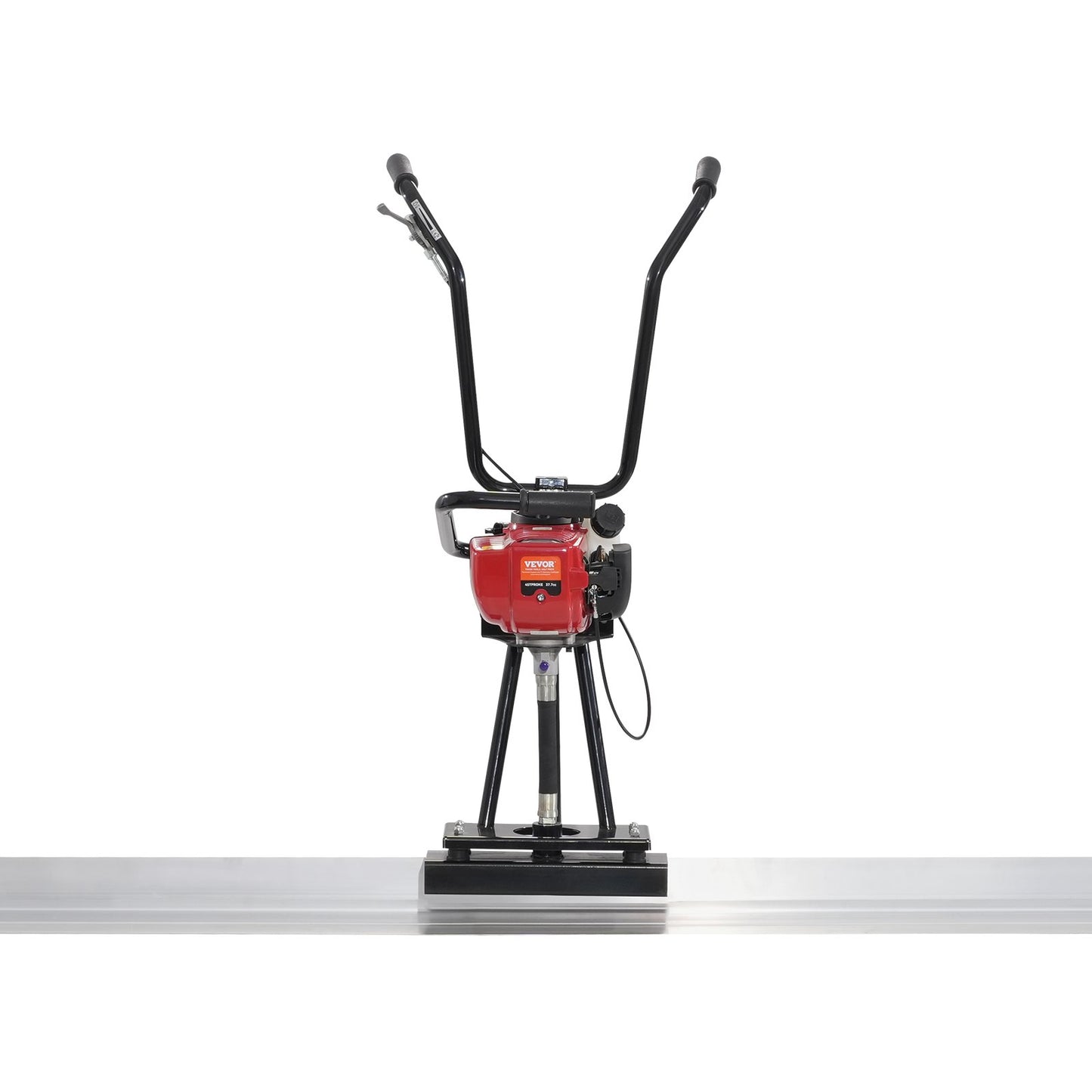 Gas Betong Power Screed, 6ft/8ft/11ft aluminiumskiva rakkantsstångssats, 4-takts cementfinishing Vibrerande motor med höjdjusterbara handtag, högeffektiva betongverktyg 6500 rpm