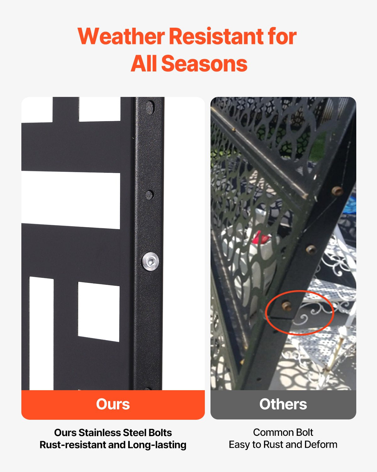 Metal Privacy Screen 47" x 76" Outdoor Privacy Screens & Panels Black