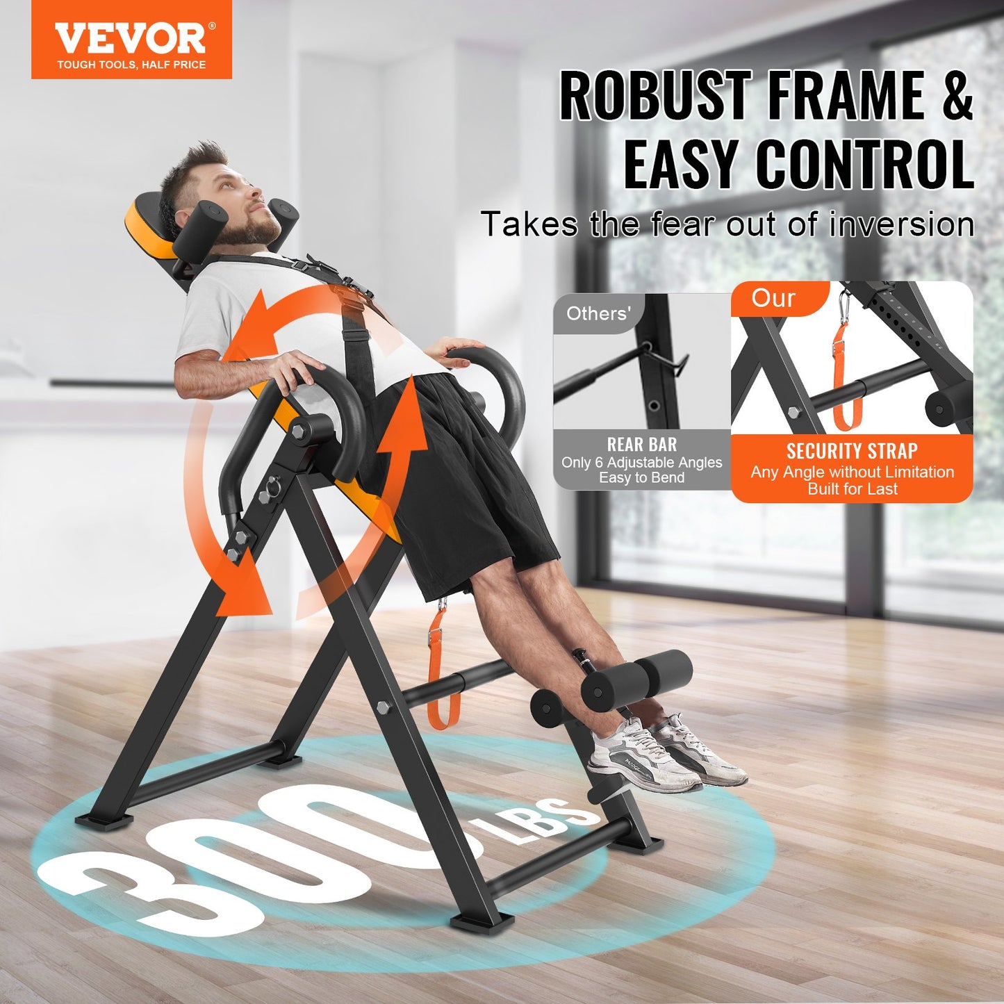 Inversion Table Foldable Strength Training Equipment Hang Training Bench