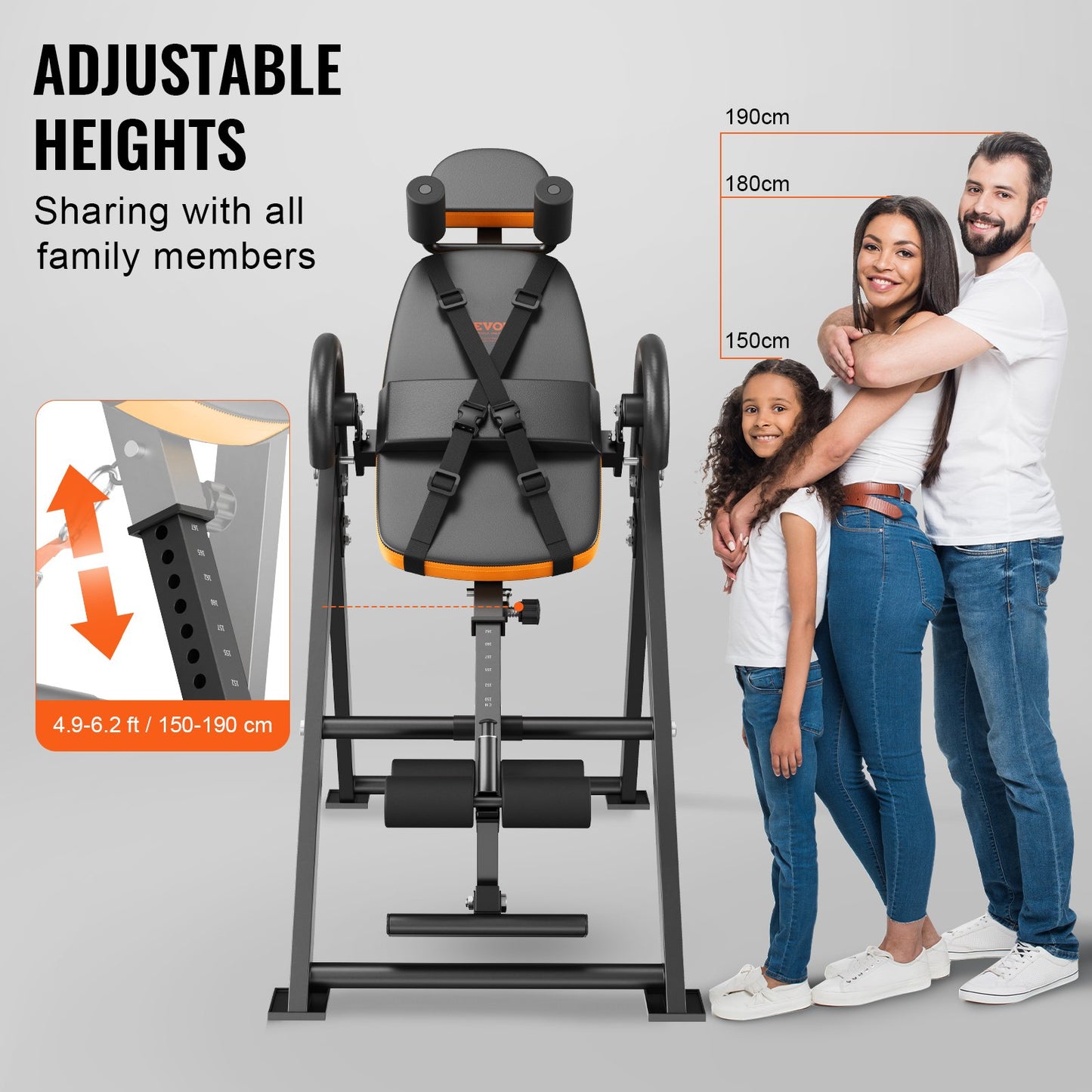 Inversion Table Foldable Strength Training Equipment Hang Training Bench