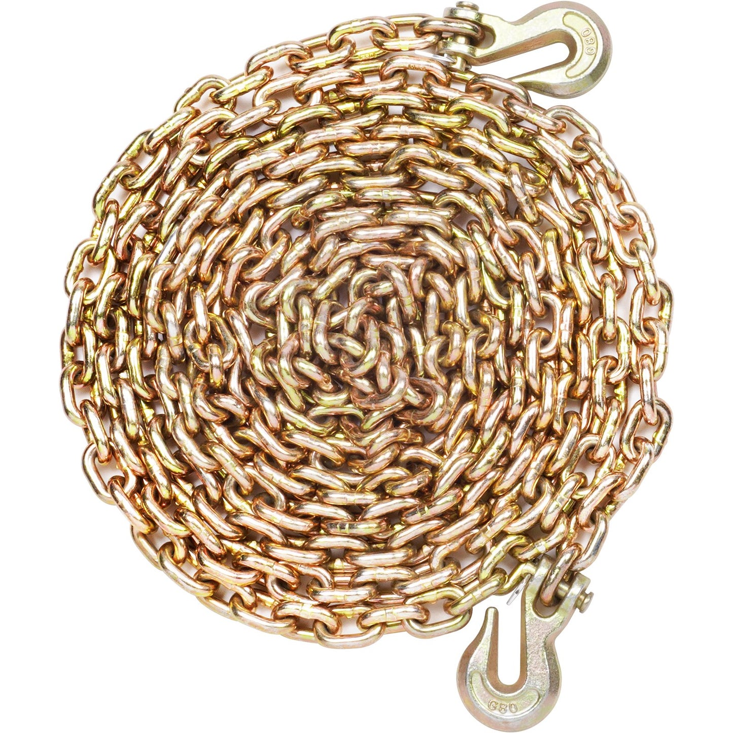 Zurrgurt mit Ratschenkette, 3/8"-1/2" Hochleistungs-Frachtzurrgurt, mit G80-Ketten, 12000 lbs sichere Tragfähigkeit, arbeitssparender Anti-Rutsch-Griff, Zurrgurt für LKW-Anhänger mit Pritsche, 4 P