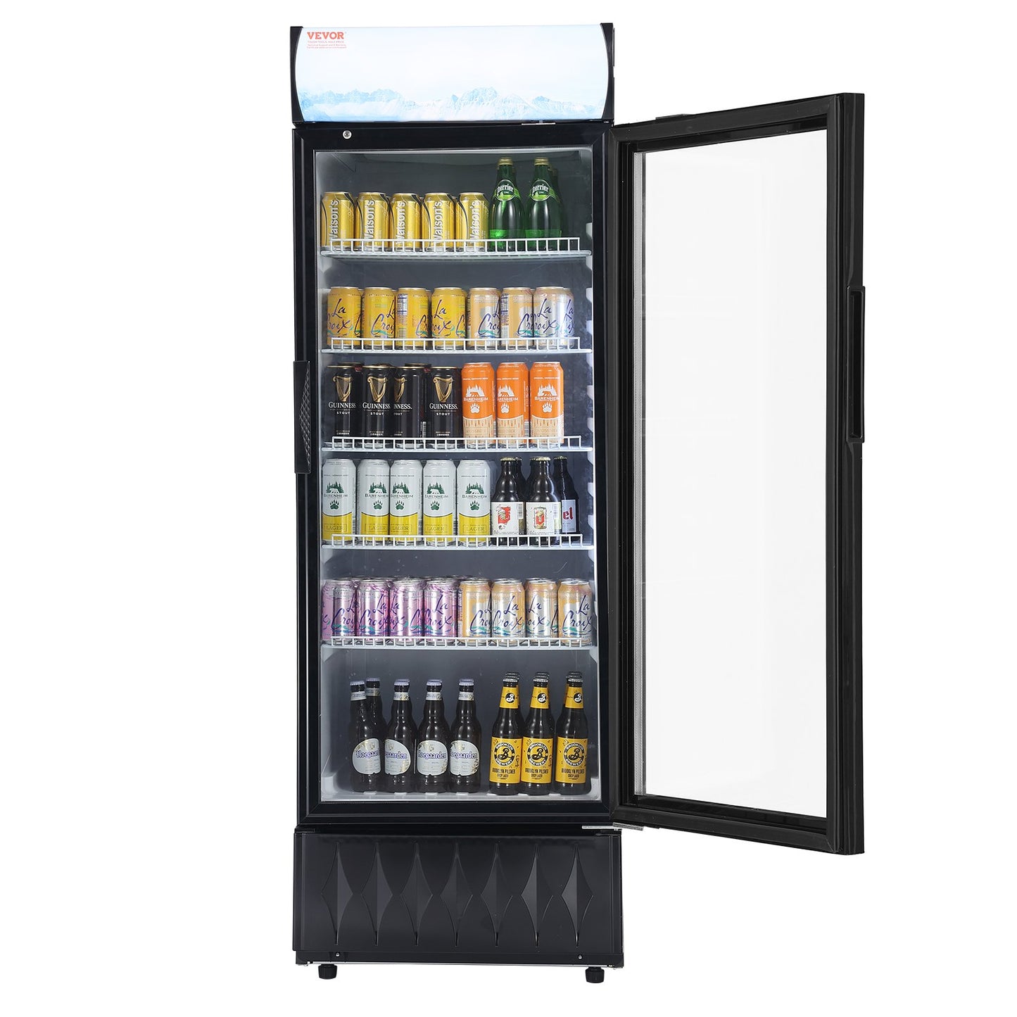 Commercial Merchandiser Kylskåpskylare 12,2 Cu.Ft/345L med 5 hyllor
