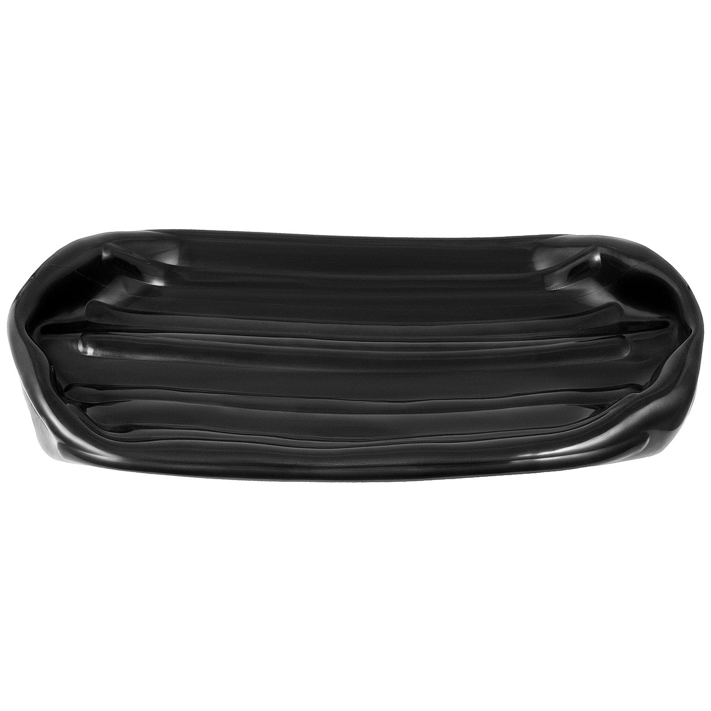 4 gerippte Bootsfender 10"x28" schwarze Mittelloch-Stoßfänger, Liegeplatzschutz