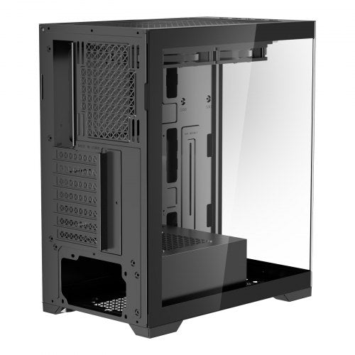 PC Gaming Chassin Mid-Tower datorchassi med 2 x 120 mm fläktar för ATX moderkort | EU
