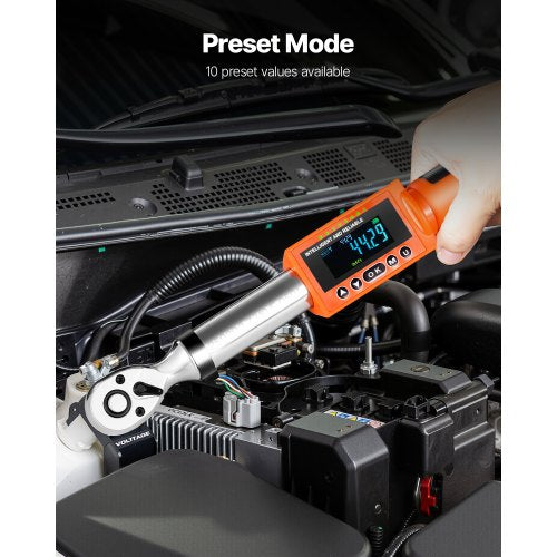 Digital momentnyckel 3/8 tums fattning 0-99.57 lbf-ft / 0-135 Nm 72 tänder | EU