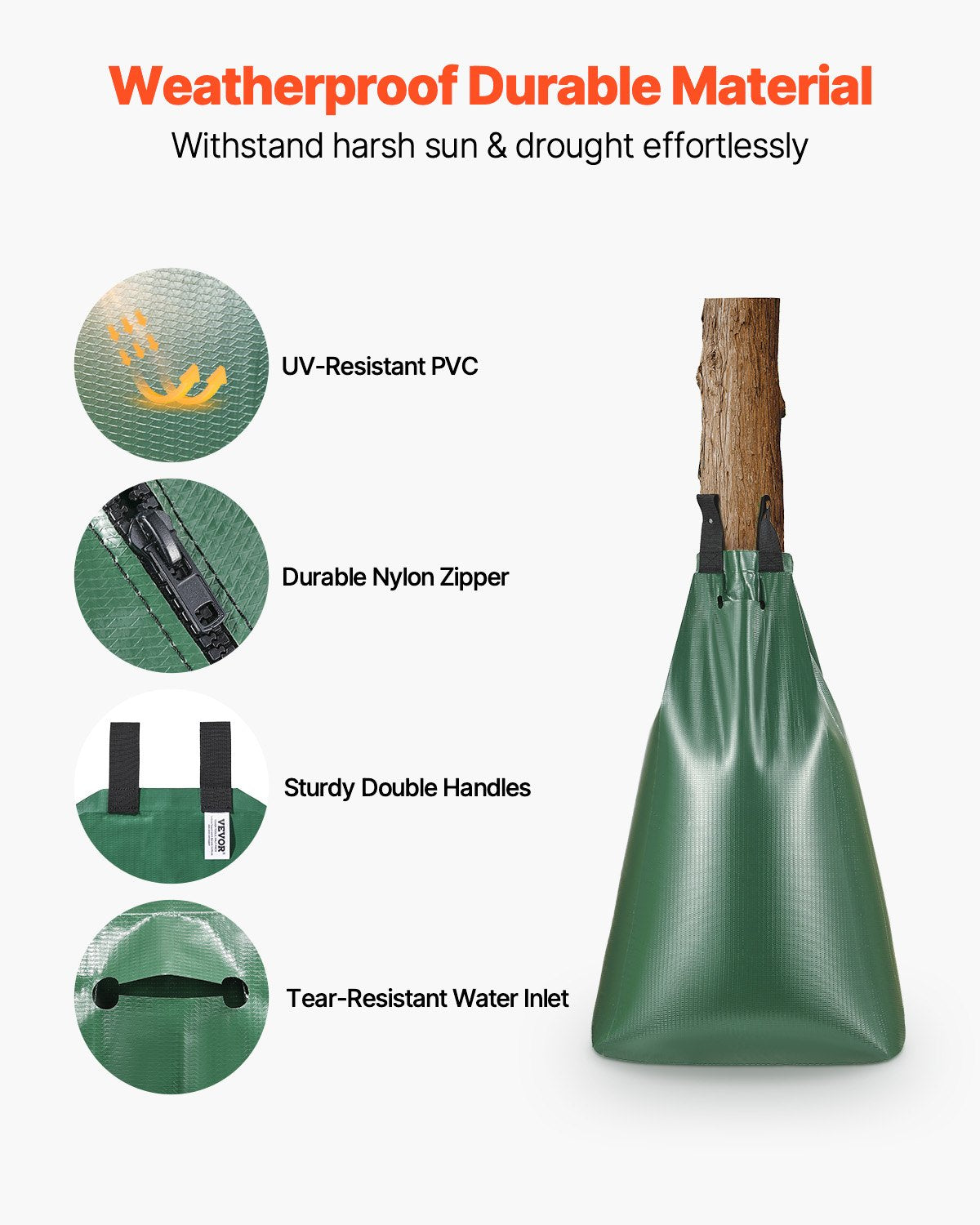 Tree Water Bag 4-pack 20 liters Slow Release Tree Water Bag Durable