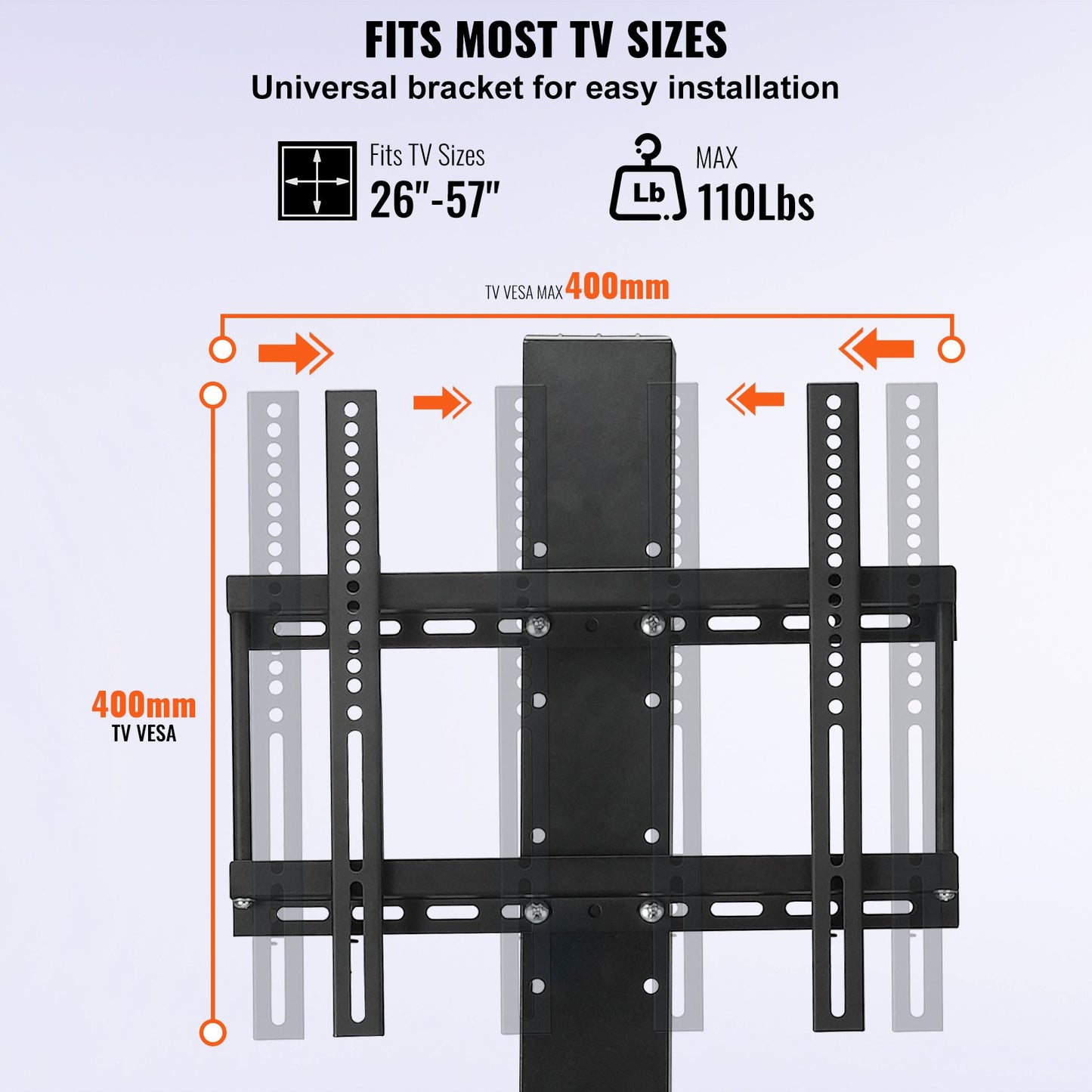 Motorized TV Lift Stroke 28 inches Motorized TV Mount Fits 26-57 inch TV Lift with Remote Control Height Adjustable 28 inches Load Capacity 132 Lbs