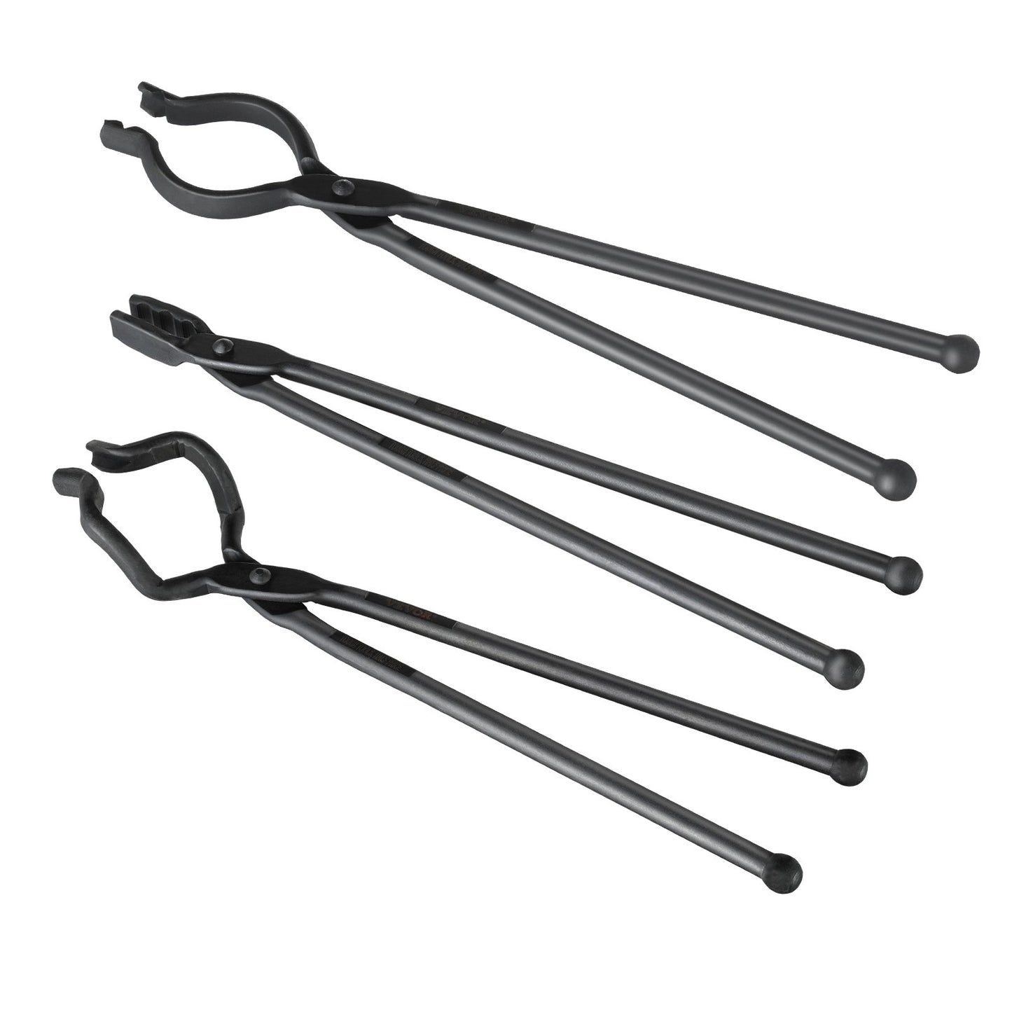 Schmiedezange, 18 Zoll, 3 STS, V-Bit-Bolzenzange, Wolfsbackenzange und Z-V-Bit-Zange, Schmiedezange aus Kohlenstoffstahl mit A3-Stahlnieten, für Anfänger und erfahrene Schmiede, Klingenschmiede und Handwerker