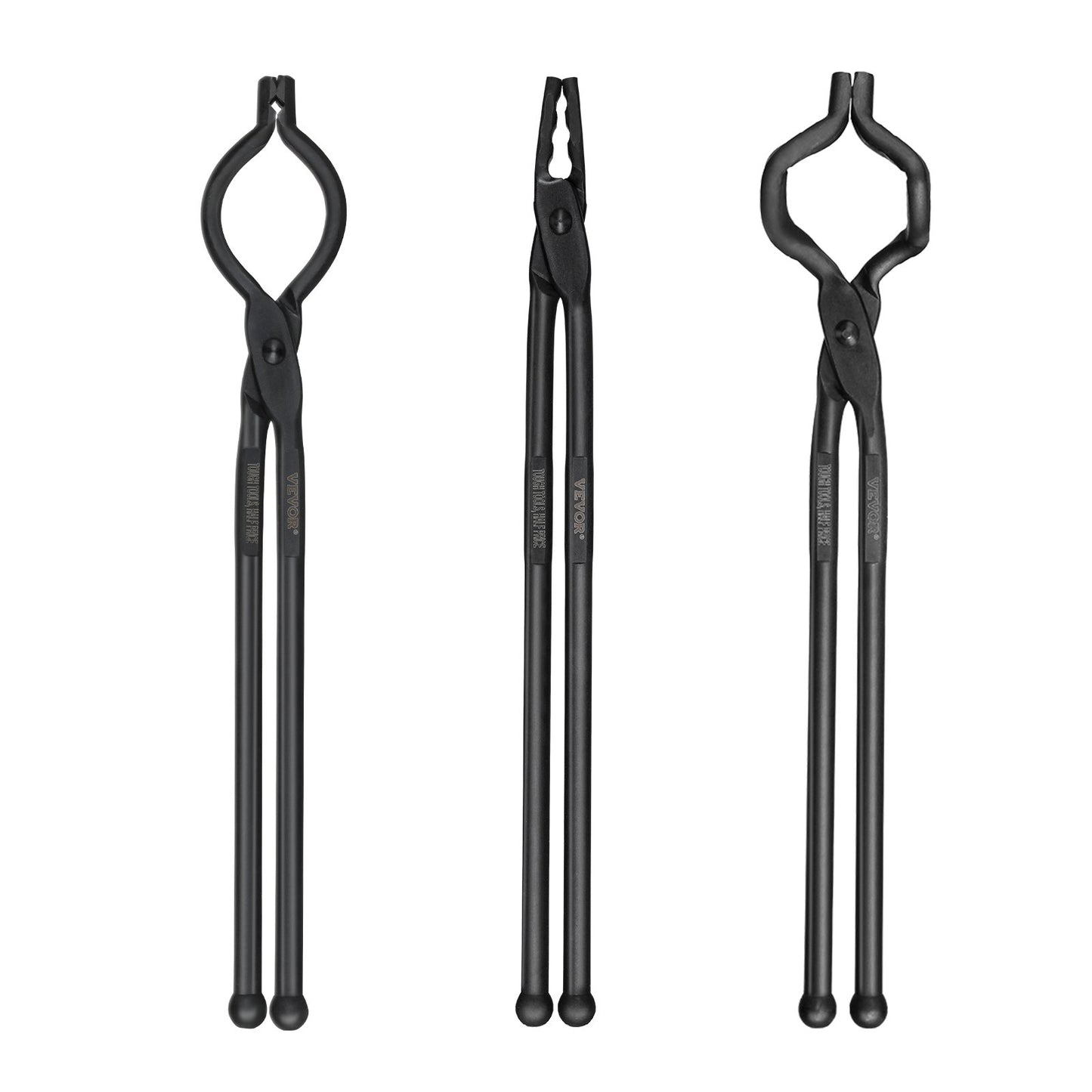 Schmiedezange, 18 Zoll, 3 STS, V-Bit-Bolzenzange, Wolfsbackenzange und Z-V-Bit-Zange, Schmiedezange aus Kohlenstoffstahl mit A3-Stahlnieten, für Anfänger und erfahrene Schmiede, Klingenschmiede und Handwerker