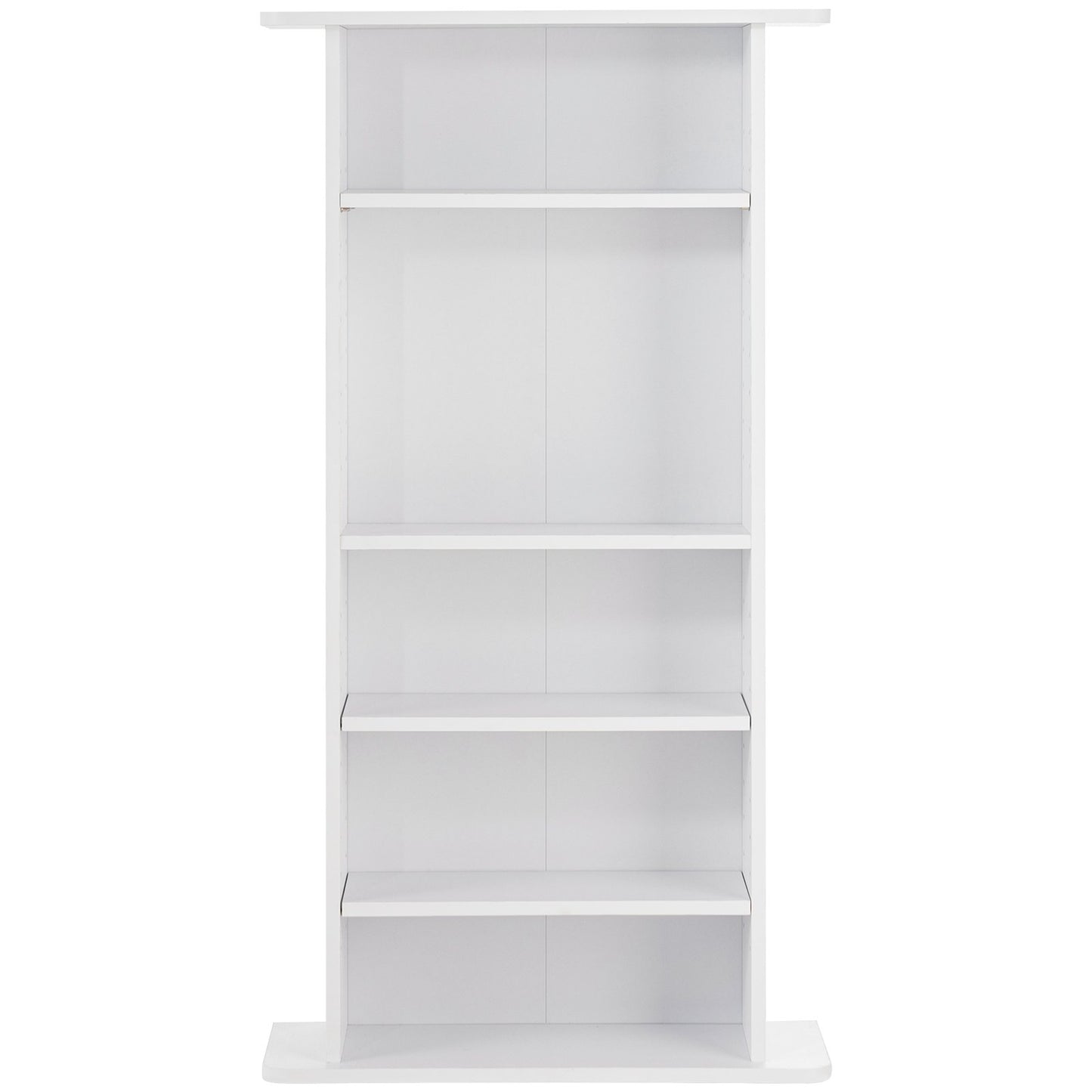 Media Storage Cabinet 5 lager Justerbara DVD-hyllor Rymmer 240 CD-skivor Vita