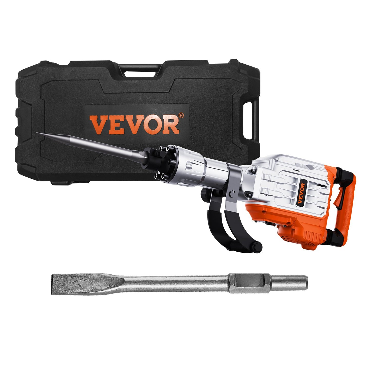 Abbruchhammer Betonbrecher 3500W Elektrohammer 2 Meißel Bits