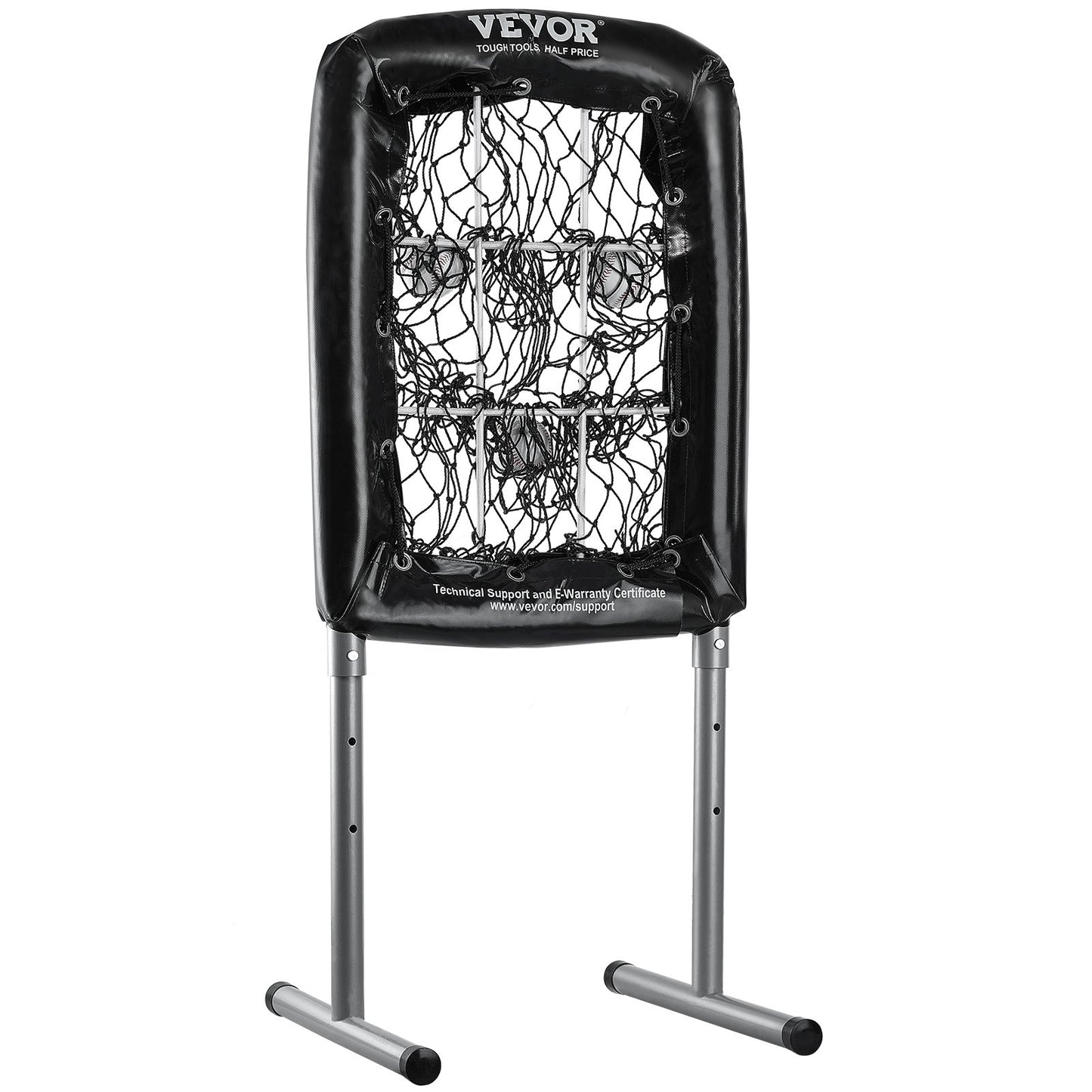 9-Hole Baseball Net, 21"x29" Softball Baseball Training Equipment for Batting Practice, Heavy Duty Height Adjustable Training Aid with Batting Zone and 4 Ground Stakes, for Youth Adults