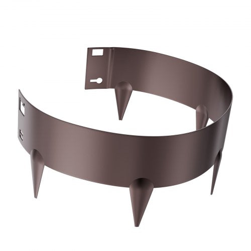 Stålkantlist 5-pack 91 x 10 cm Rostbeständig för trädgården Brun | EU