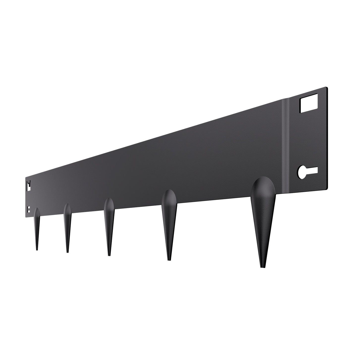Stål Landskapskant 5-pack 39 x 4 tum Rostbeständig för Yard Black