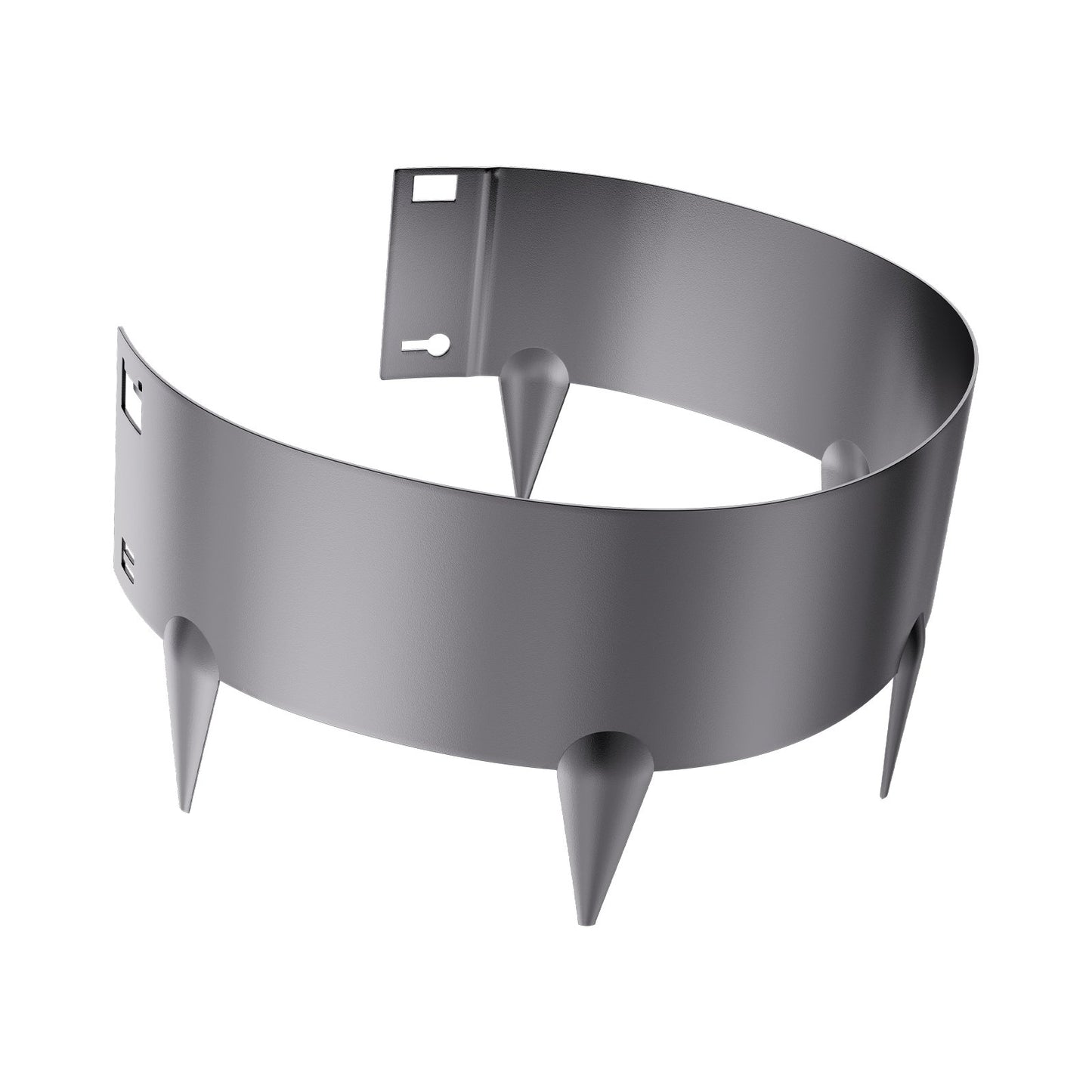 Steel Landskapskant 5-pack 39 x 5 tum Rostbeständig för Yard Dark Grey