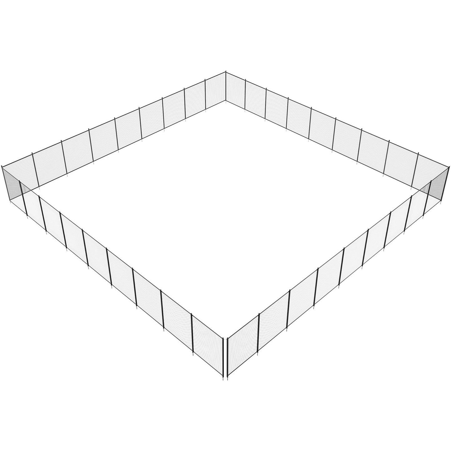 Pool Fence, 4 x 108 FT Pool Fence for Inground Pools, Removable Child Safety Pool Fence, Easy DIY Installation Pool Fence, 340 Gram Teslin PVC Pool Fence Mesh Protects Children and Pets