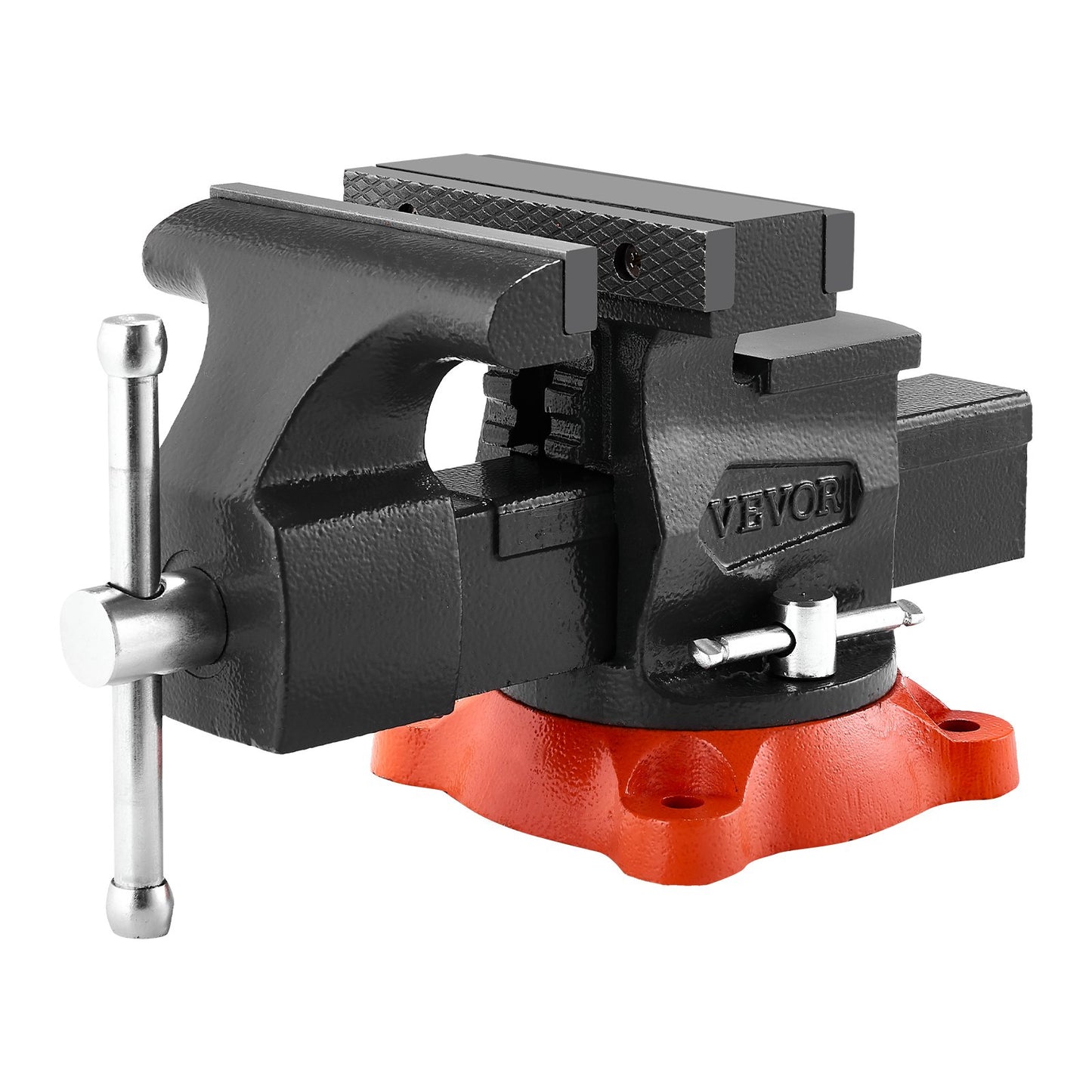 5.5-inch Bench Vise Multipurpose Heavy Duty Ductile Iron Swivel Locking Base