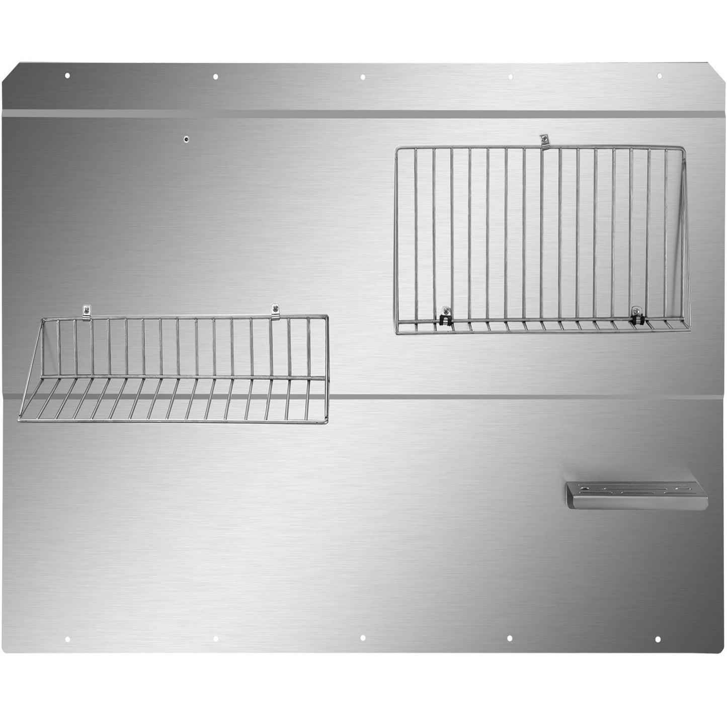 Range Backsplash with Shelf 36 x 33.9 inch Range Wall Shield Stainless Steel Backsplash Silver Backsplash for Range Stainless Backsplash with Removable Shelf, Stove Backsplash Panel