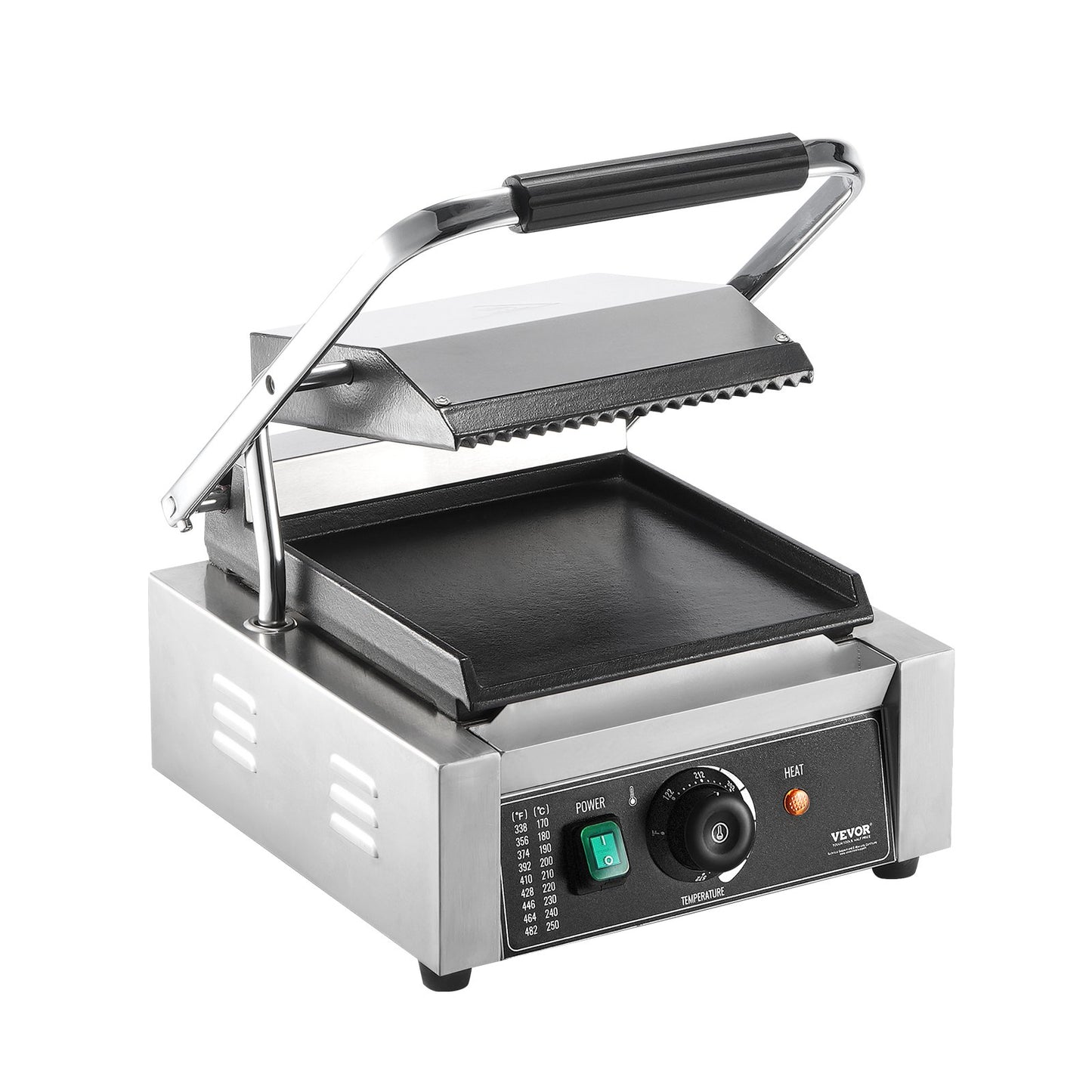 Commercial panini press grill Electric sandwich maker Grill plate 9"x9