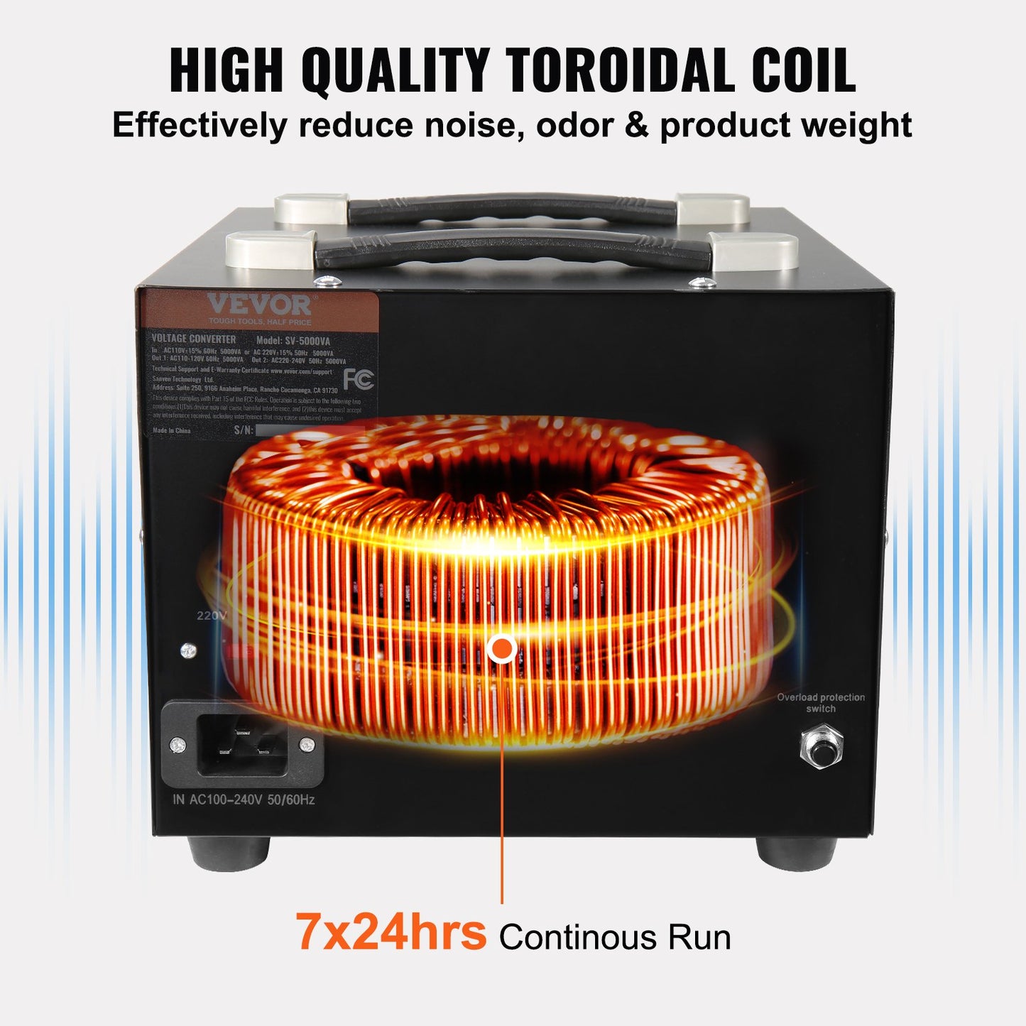 3000VA Spänningsomvandlare Transformator Step Up/Down 220V-110V /110V-220V CE