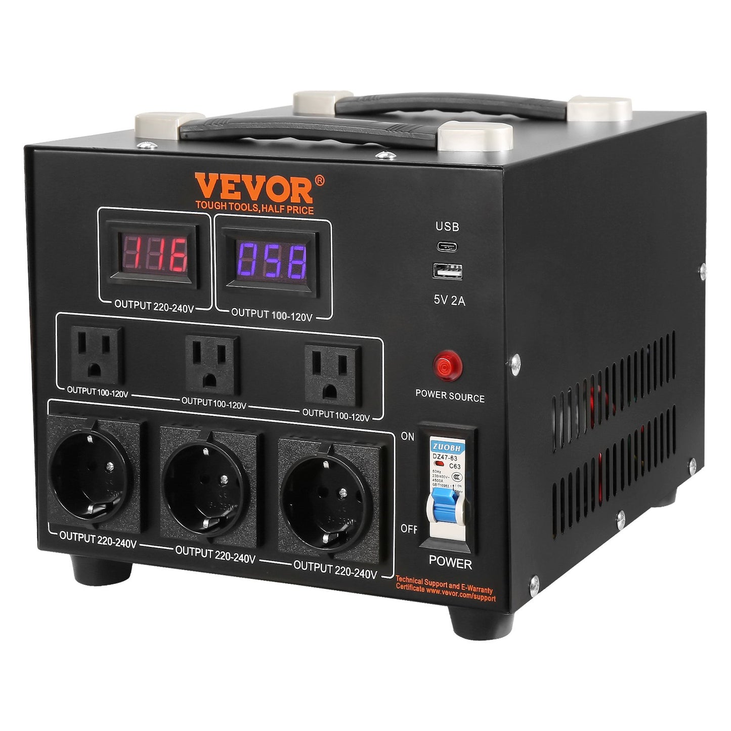 3000VA Spänningsomvandlare Transformator Step Up/Down 220V-110V /110V-220V CE