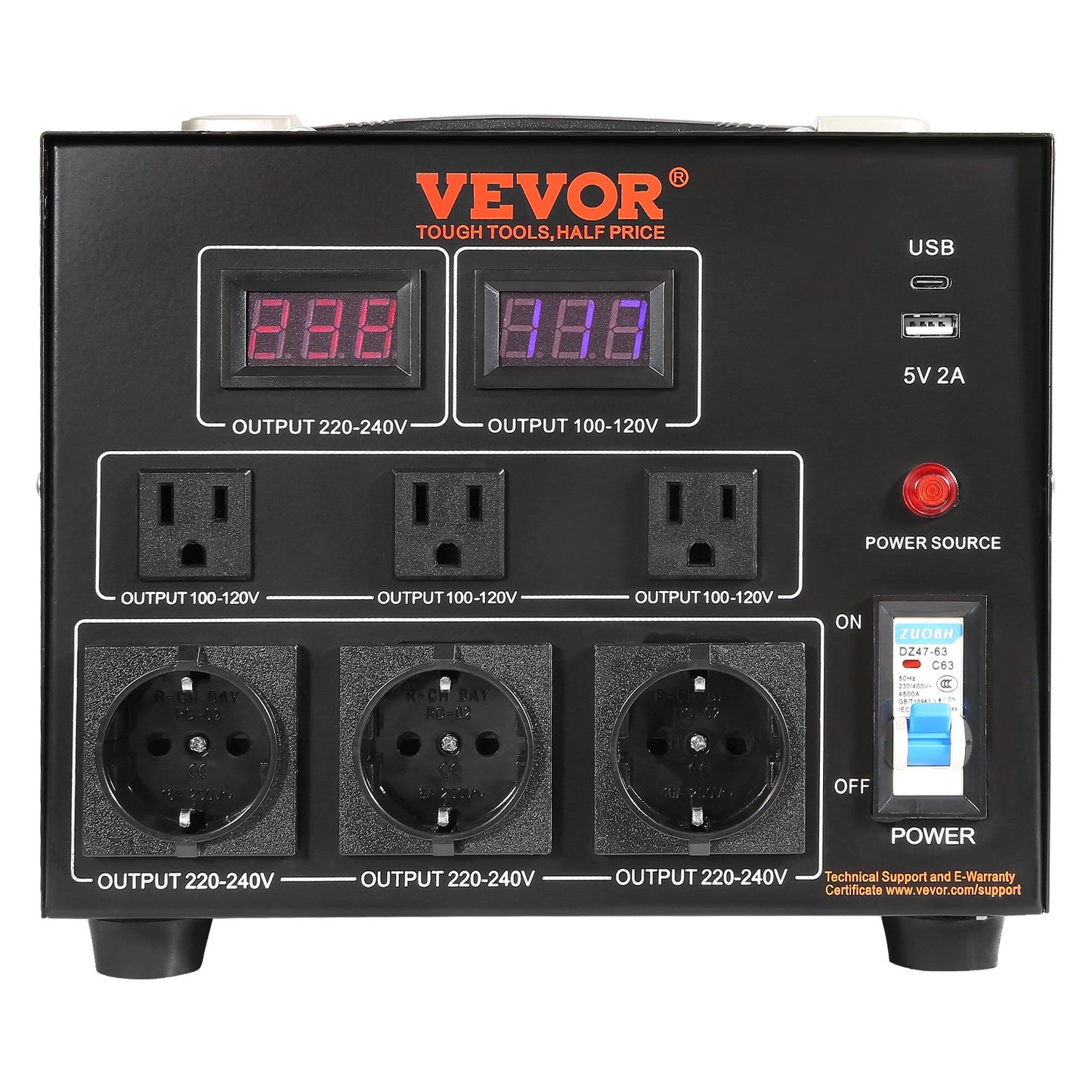 3000VA Spänningsomvandlare Transformator Step Up/Down 220V-110V /110V-220V CE