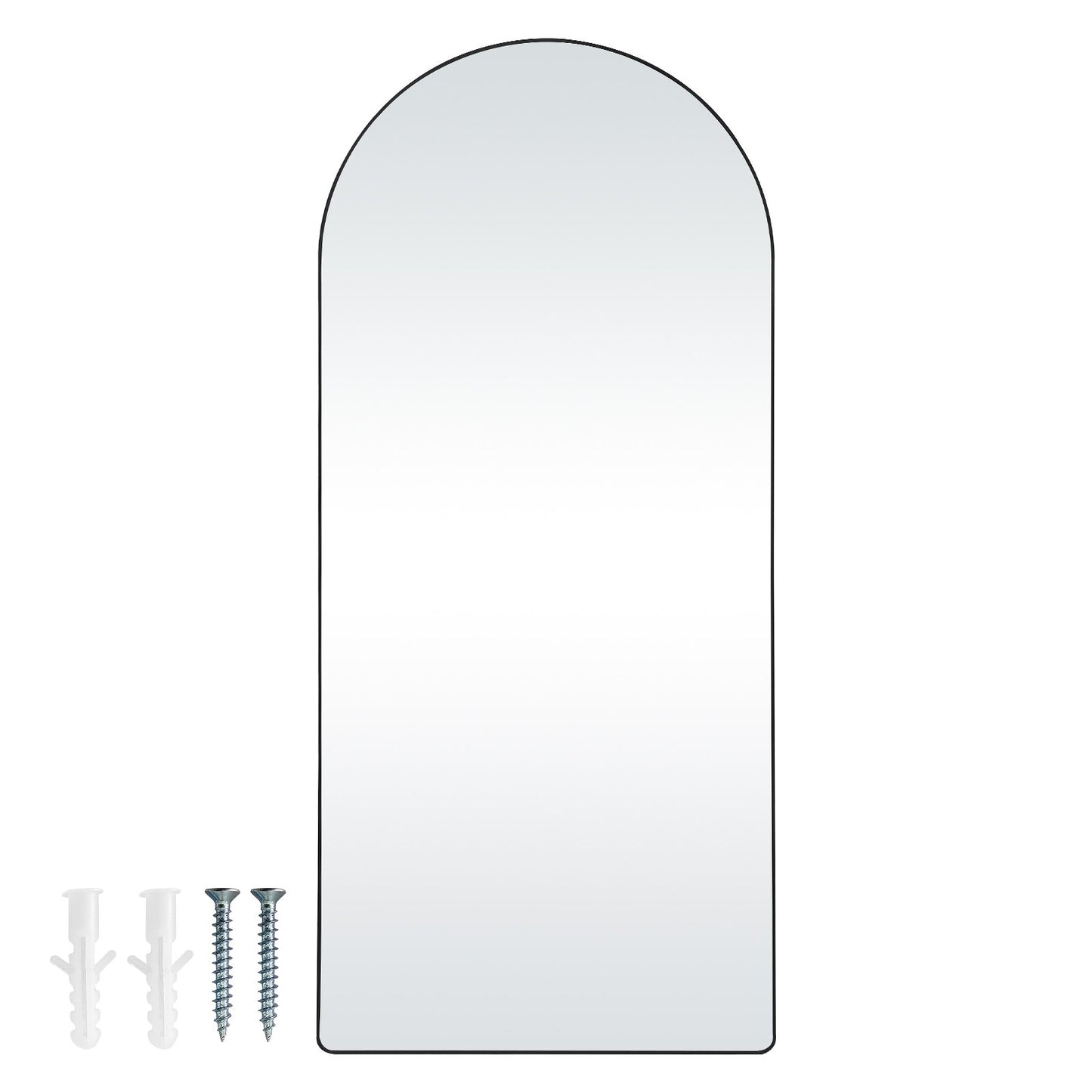 Välvd hellängdsspegel 71'' x 32'' helkroppsspegel stående hängande