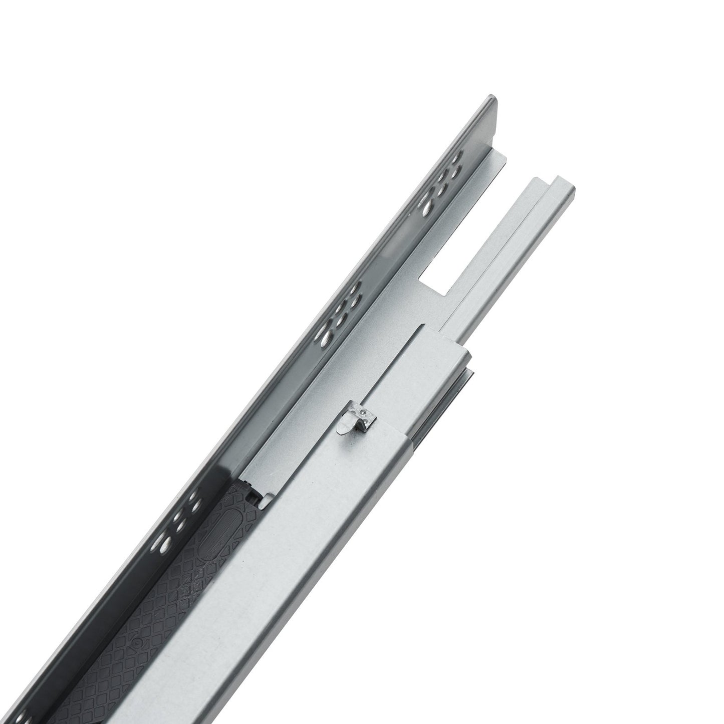 6 Pairs of 381mm Drawer Slides on Bottom Side, Heavy Duty Steel Ball Bearing Extension Slides, Soft Closing Silent Guide Slides Cabinet Kitchen Runners with Locking Mechanism, 100 Pounds