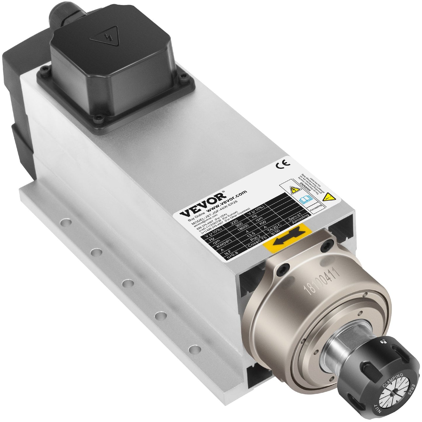 4KW 2220V air cooled spindle motor ER25 CNC air cooling spindle motor for CNC engraving milling machine