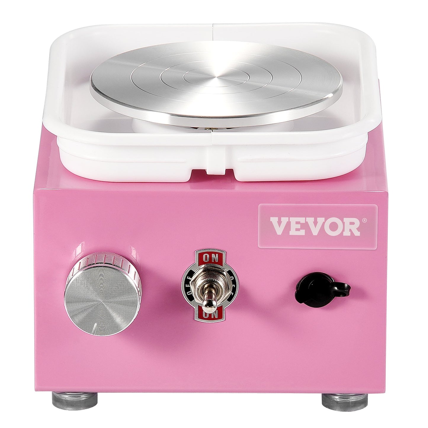 Mini Pottery Wheel Elektrisk Keramisk Wheel Machine 0-320RPM Hastighet Rosa