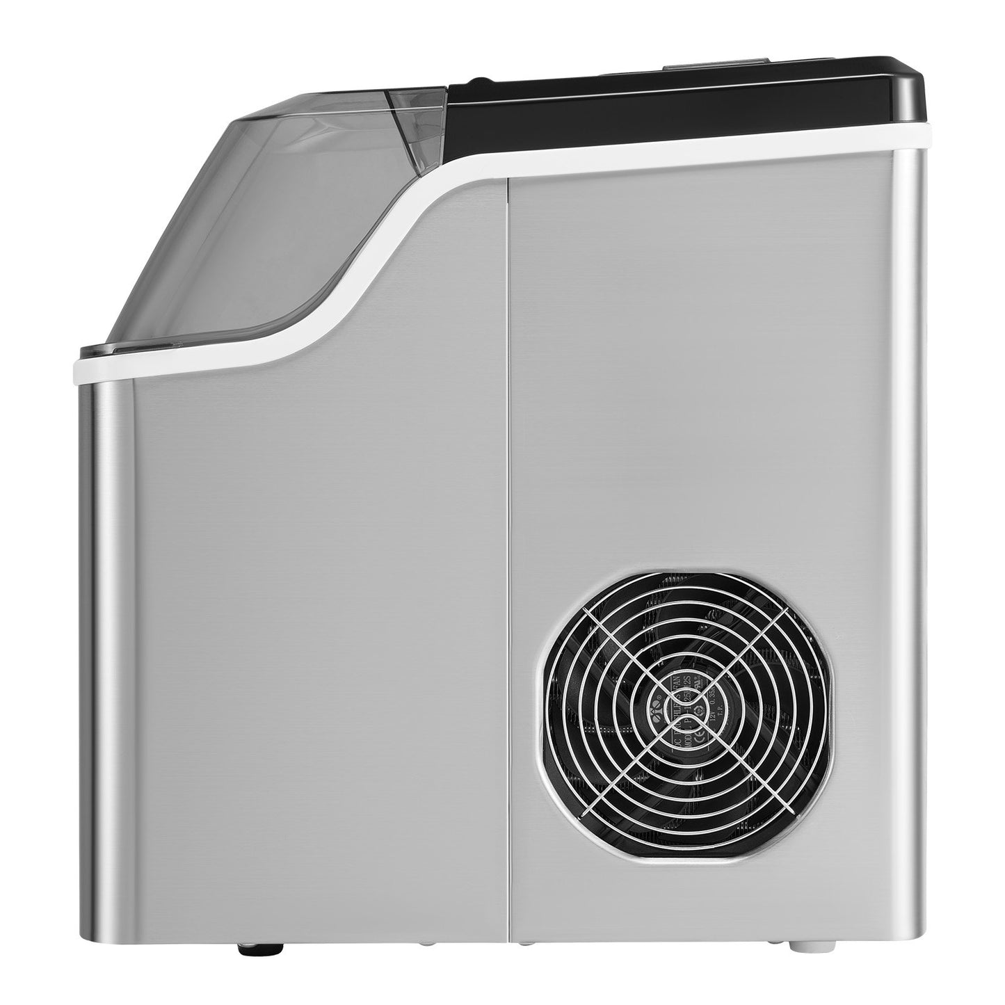 Portable Countertop Ice Maker 45lbs/24H Self-Cleaning with Bucket Basket