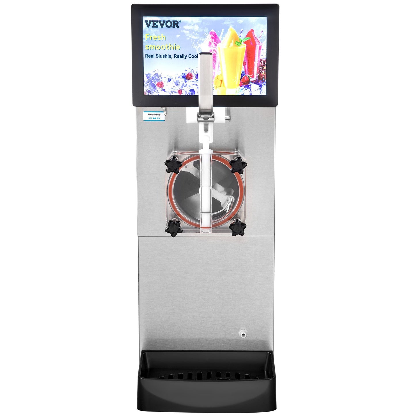 8L / 2,1 Gal Single Bowl Kommersiell Slushy Machine Margarita Smoothie Frozen Drink