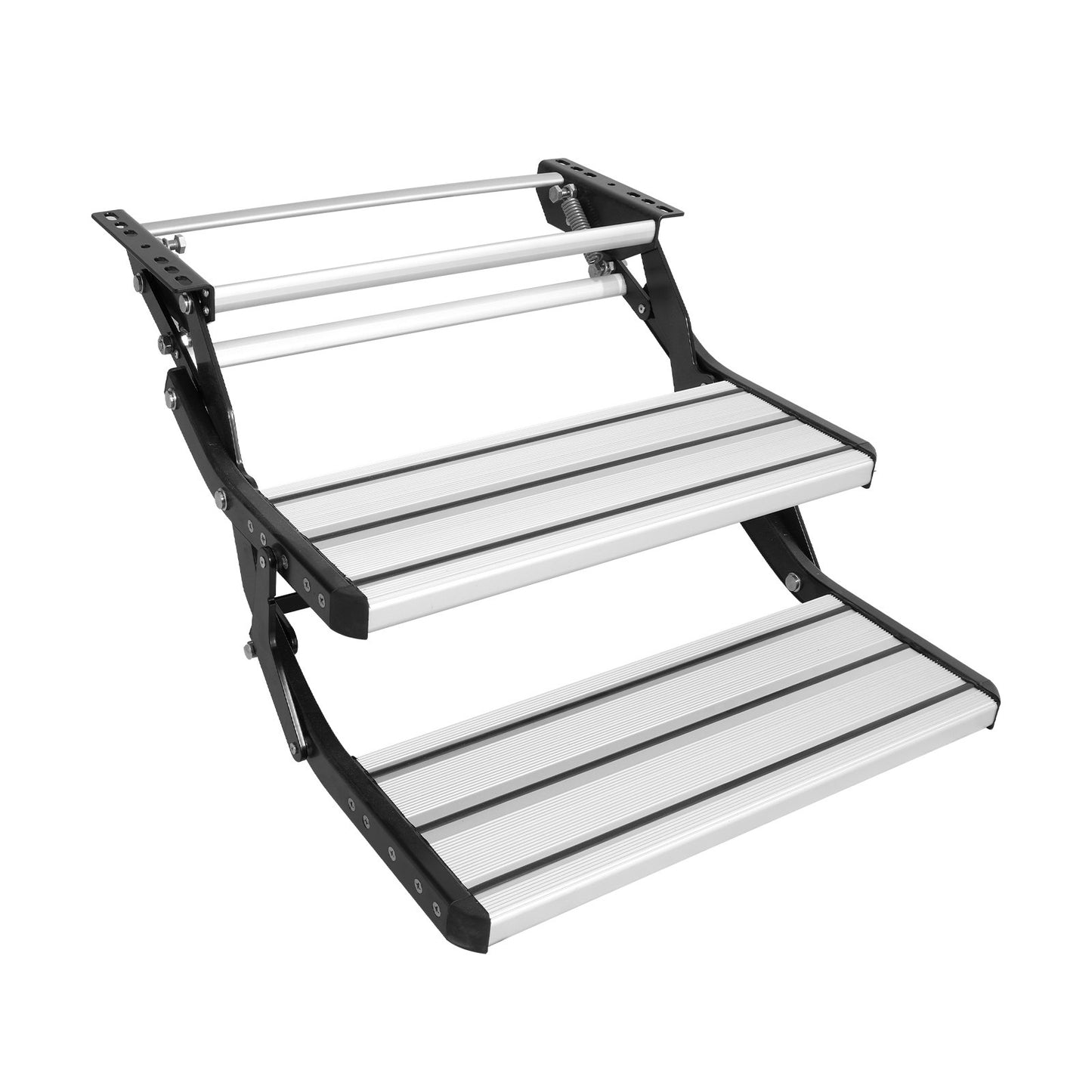 RV Steps 2-Step Manual Retractable Motorhome Stairs 440 LBS RV Trailer Camper