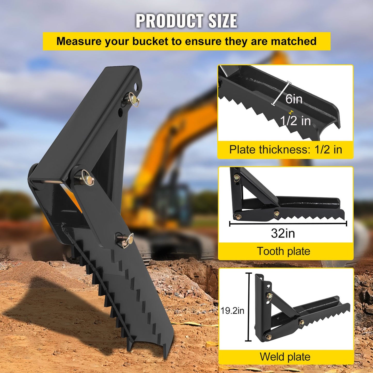 Welding of thumb attachments for excavator 32
