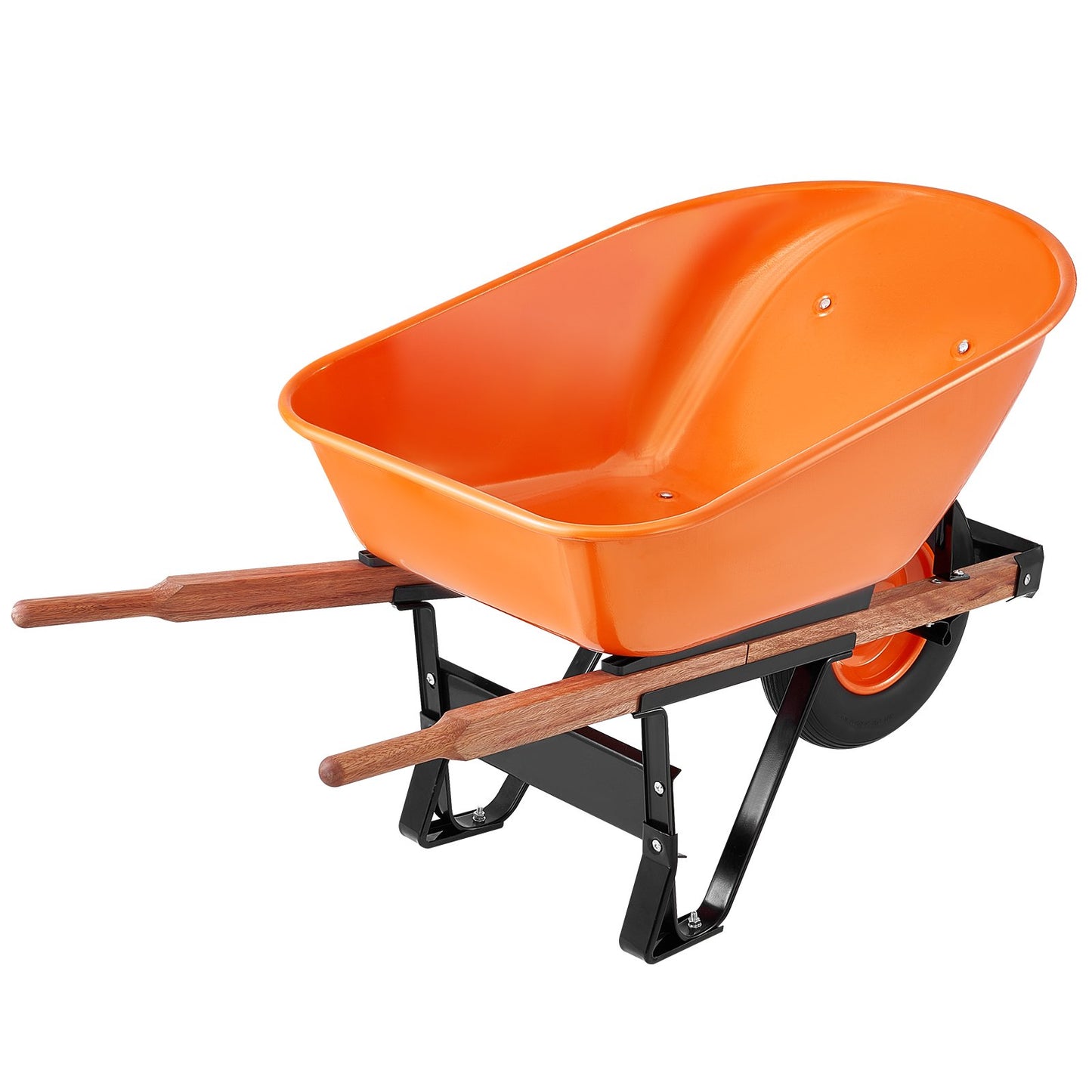 Skottkärra Cart One Wheel 6 Cu Ft Garden Dump Cart 330 lbs Utility Cart