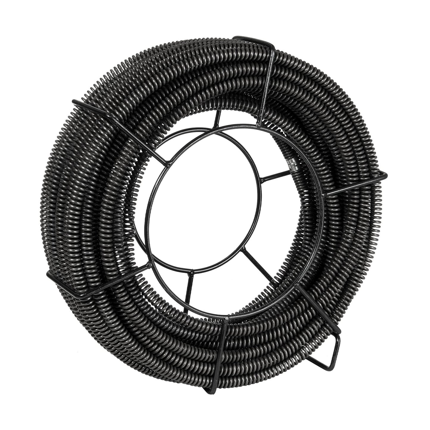 Sektionsavloppsrengöringskabel 100FTx5/8In & 7 skärare för 0,8"-3,9" rör