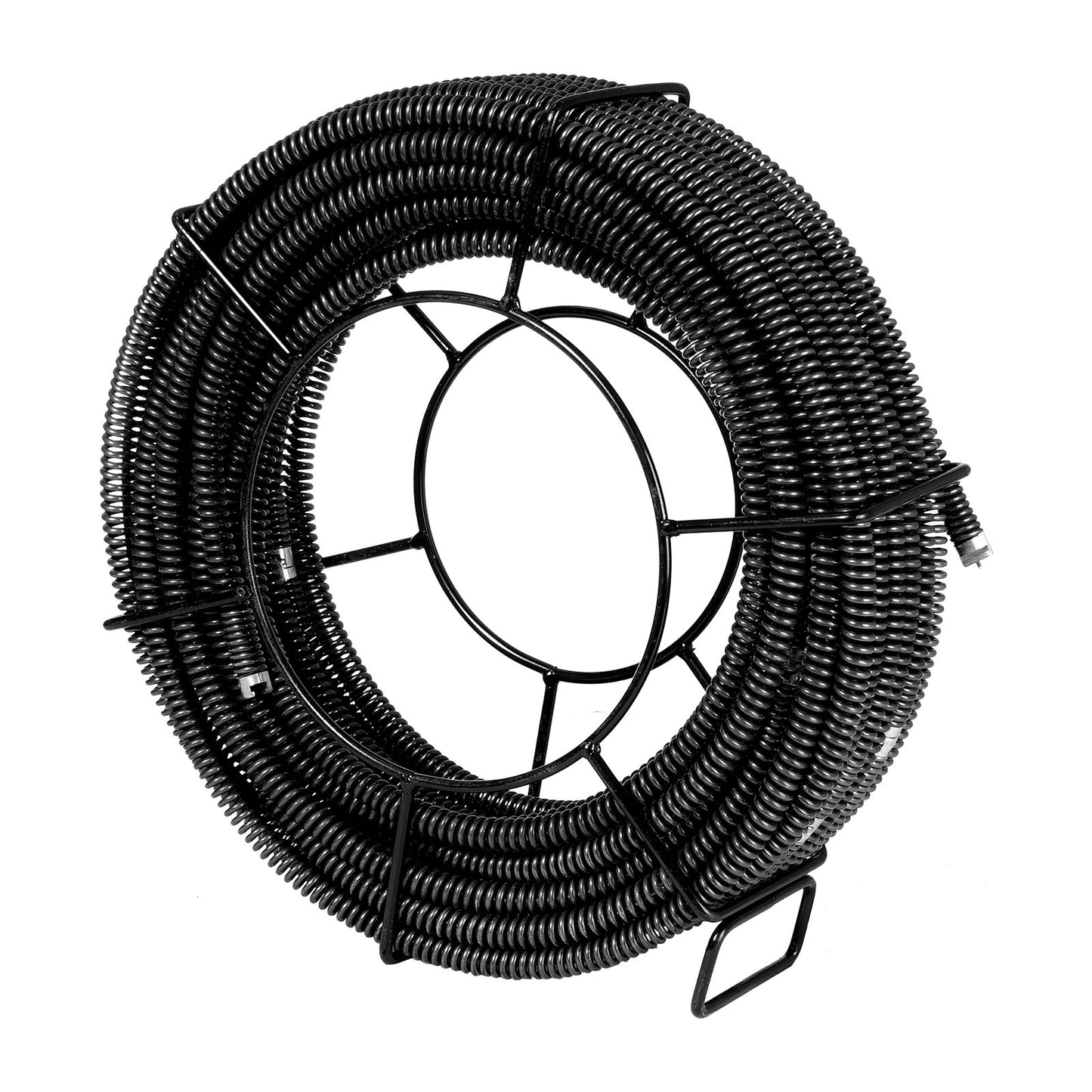 Sektionsavloppsrengöringskabel 100FTx5/8In & 7 skärare för 0,8"-3,9" rör