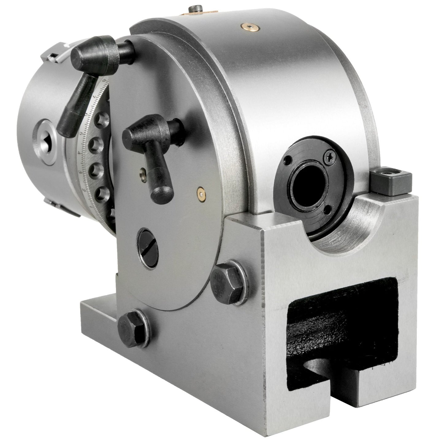 Dividing head 4 inch indexing head milling 100MM semi-universal dividing head 4 inch 3 jaw Chuck dividing head set with index plates and tailstock for precision rotary table