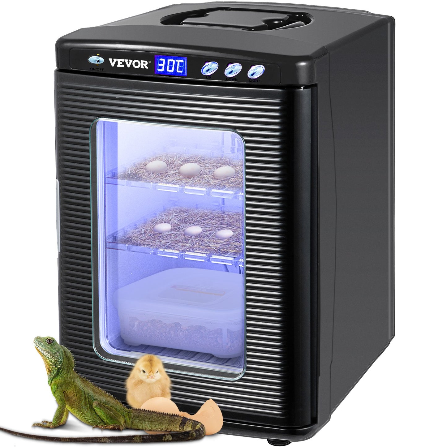 Vevor 25L Reptile Herp Nursery Egg Incubator Snapping Turtle Breeding Hatch