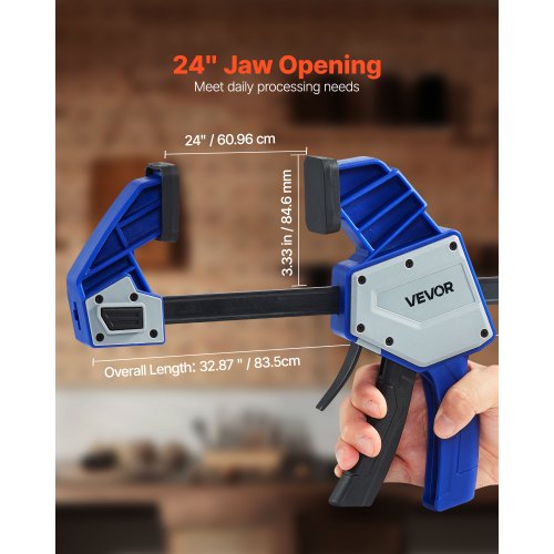 Träklämmor 2-pack 60,96 cm Enhandsklämma/Spridare 154 kg
