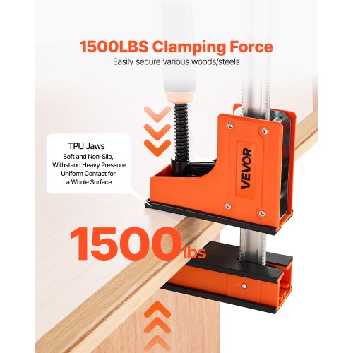 Träklämmor 2-pack 91,4 cm Parallellklämma Set Jämnt Tryck